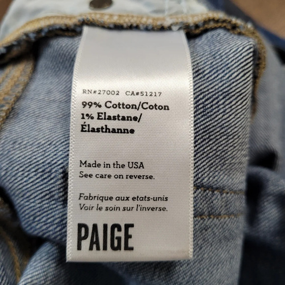 Paige Monica Hoxton Skinny Medium-Dark Wash Jeans Size Women's 27 - Picture 12 of 13